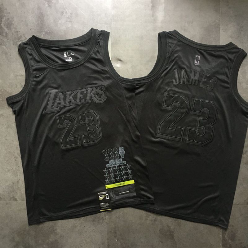 Men Los Angeles Lakers #23 James Black MVP honor embroidered NBA Jerseys->los angeles lakers->NBA Jersey
